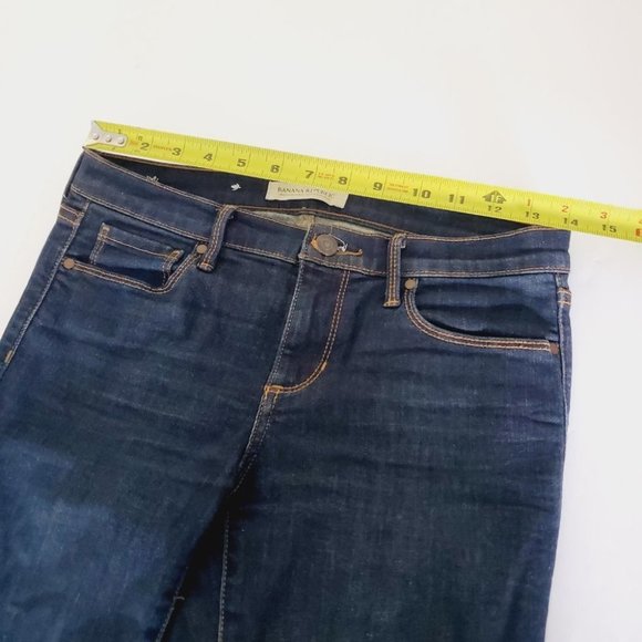 Banana Republic Jeans Premium Denim Skinny Mid Rise  Dark Wash 26 - Picture 10 of 13
